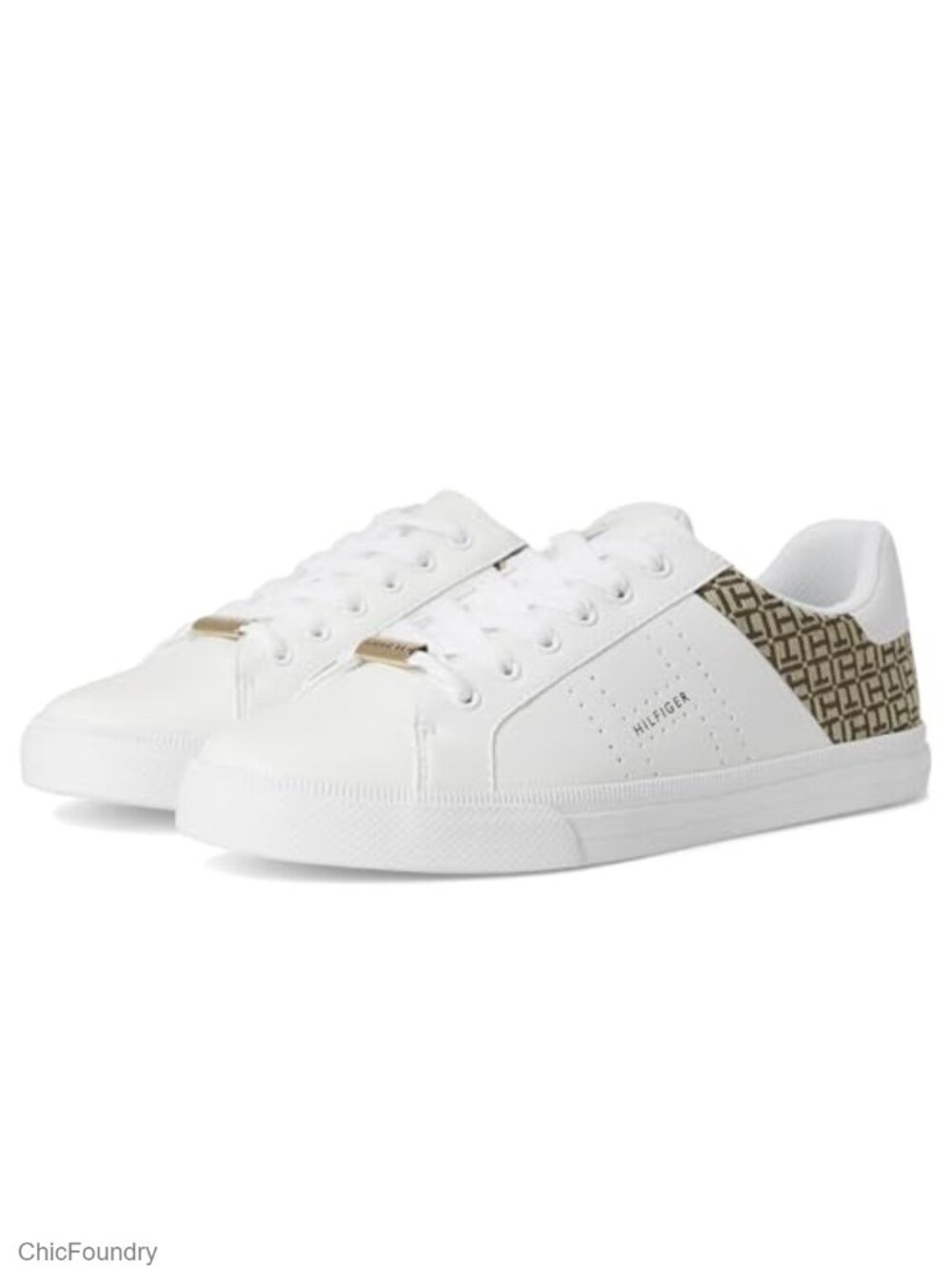 Tommy Hilfiger Women's Lorio Sneaker - Leather Lace-Up Athletic Shoes